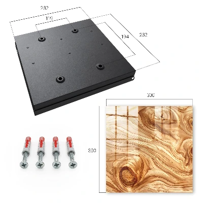 Armario llaves de pared Ondas de madera
