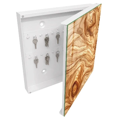 Armario llaves de pared Ondas de madera