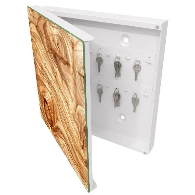 Armario llaves de pared Ondas de madera
