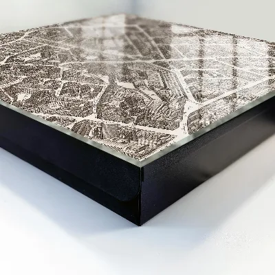 Armario llaves de pared Mapa de la ciudad