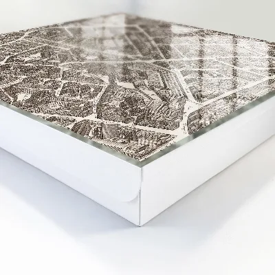 Armario llaves de pared Mapa de la ciudad