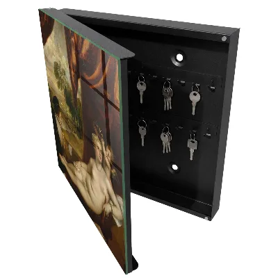 Caja de llaves Venus de Tiziano y el laudista