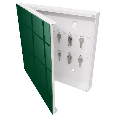 Armario llaves de pared Verde botella