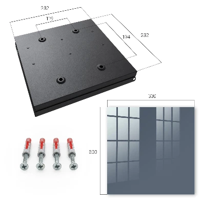 Caja de llaves Gris frío