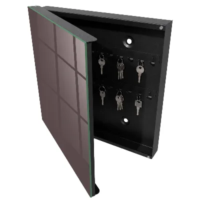 Armario llaves de pared Marrón descolorido