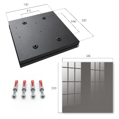 Caja de llaves Gris oscuro