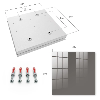 Caja de llaves Gris oscuro
