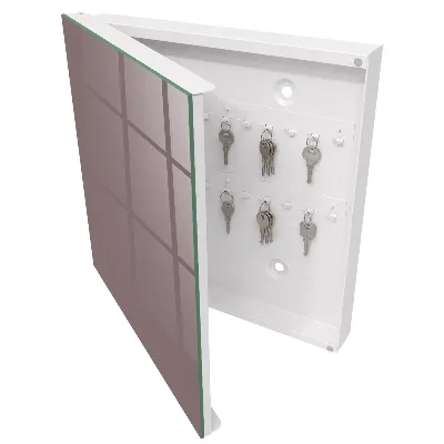 Armario llaves de pared Marrón ceniza