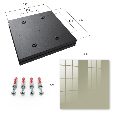 Caja de llaves Crema oscura