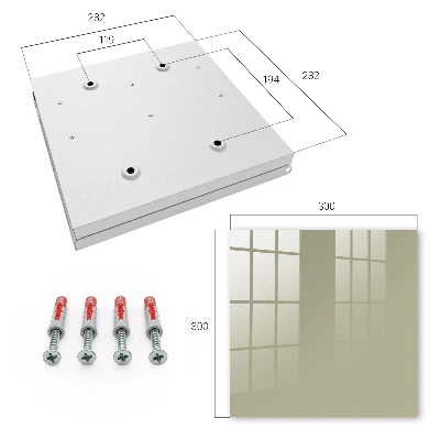 Caja de llaves Crema oscura