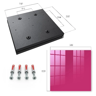Armario llaves de pared Rosa intenso
