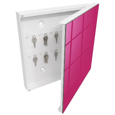Armario llaves de pared Rosa intenso