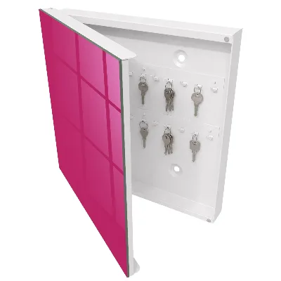 Armario llaves de pared Rosa intenso