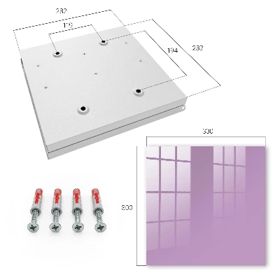 Armario llaves de pared Morado claro