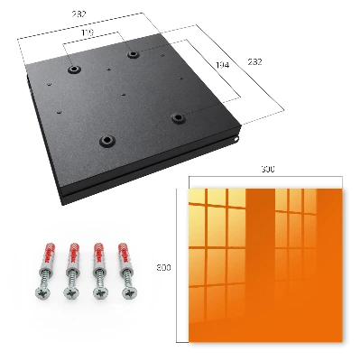 Armario llaves de pared Naranja fuerte
