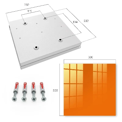 Armario llaves de pared Naranja fuerte