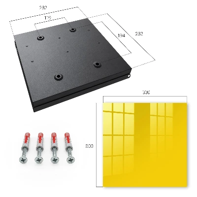Caja de llaves Amarillo intenso
