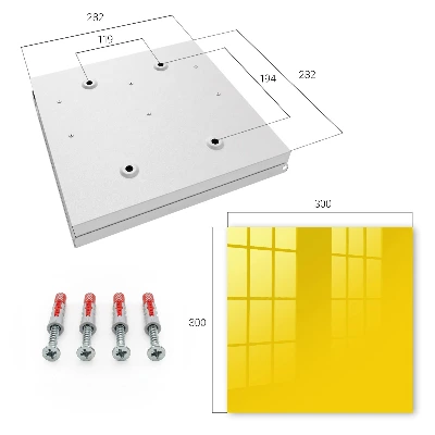 Caja de llaves Amarillo intenso