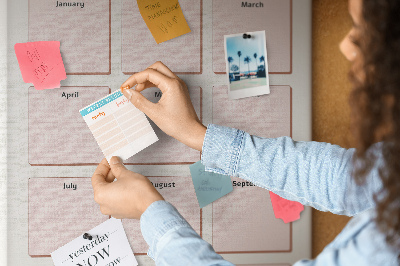 Pizarra de corcho Calendario de cumpleaños