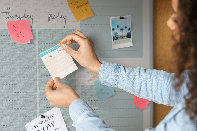 Tablón de corcho Horario floral