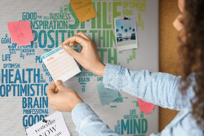 Tablero de corcho Pensamiento positivo