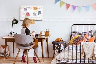 Tablero de corcho Planificador para niños