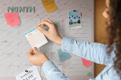 Tablero de corcho Planificador para niños