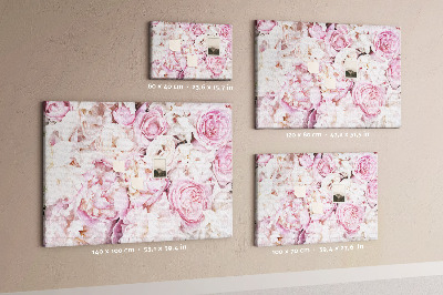 Tablero de corcho Flores decorativas