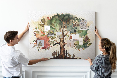 Tablero de corcho Árbol de familia