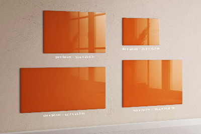 Pizarra magnética color naranja