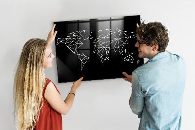 Pizarra magnética infantil Mapa del mundo moderno