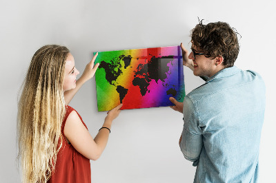 Pizarra magnética infantil Mapa del mundo