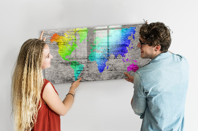 Pizarra magnética infantil Mapa del mundo