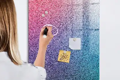 Pizarra magnética para escribir diseño de abstracción en degradado