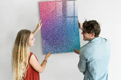 Pizarra magnética para escribir diseño de abstracción en degradado