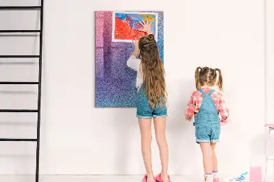 Pizarra magnética para escribir diseño de abstracción en degradado