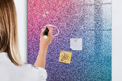 Pizarra magnética para escribir diseño de abstracción en degradado