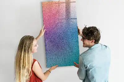 Pizarra magnética para escribir diseño de abstracción en degradado