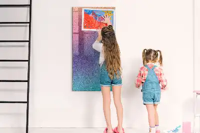 Pizarra magnética para escribir diseño de abstracción en degradado