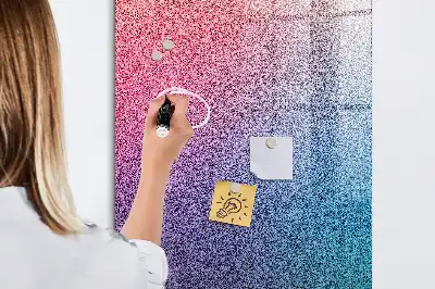 Pizarra magnética para escribir diseño de abstracción en degradado