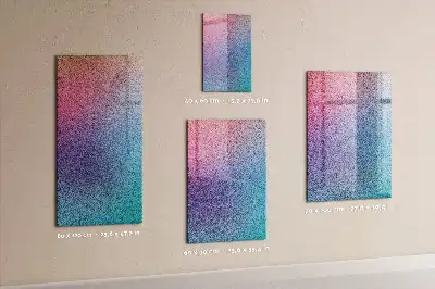 Pizarra magnética para escribir diseño de abstracción en degradado