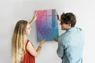 Pizarra magnética para escribir diseño de abstracción en degradado