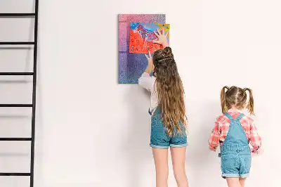 Pizarra magnética para escribir diseño de abstracción en degradado