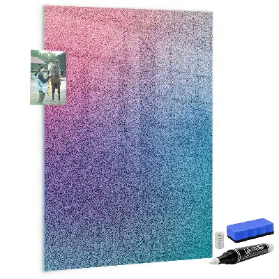 Pizarra magnética para escribir diseño de abstracción en degradado