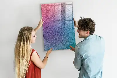 Pizarra magnética para escribir diseño de abstracción en degradado