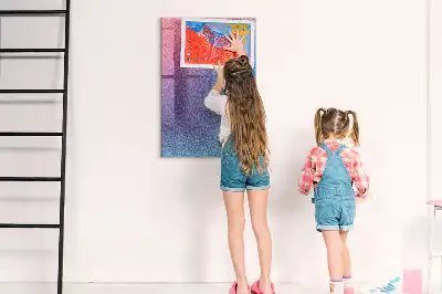 Pizarra magnética para escribir diseño de abstracción en degradado
