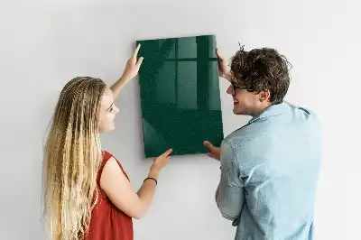 Pizarra blanca magnética con diseño de patrón de hojas lineales