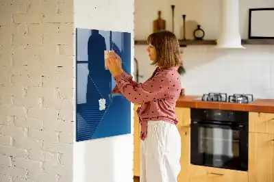 Pizarra magnética para escribir con patrón decorativo