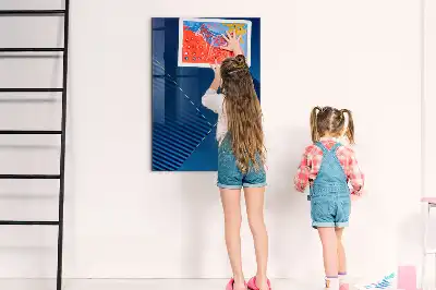 Pizarra magnética para escribir con patrón decorativo