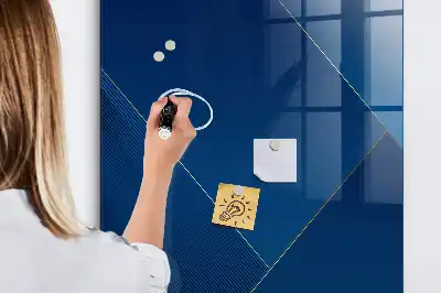 Pizarra magnética para escribir con patrón decorativo